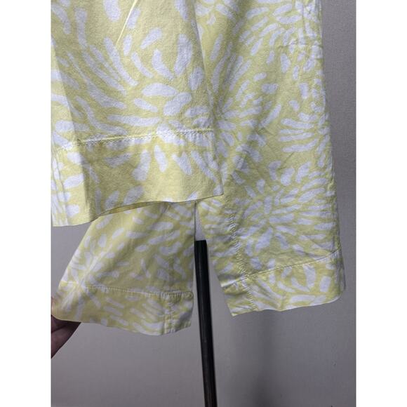 Tantrums Boho Crochet V- Neck Top Blouse Yellow Floral Women’s Size Small - Picture 6 of 16